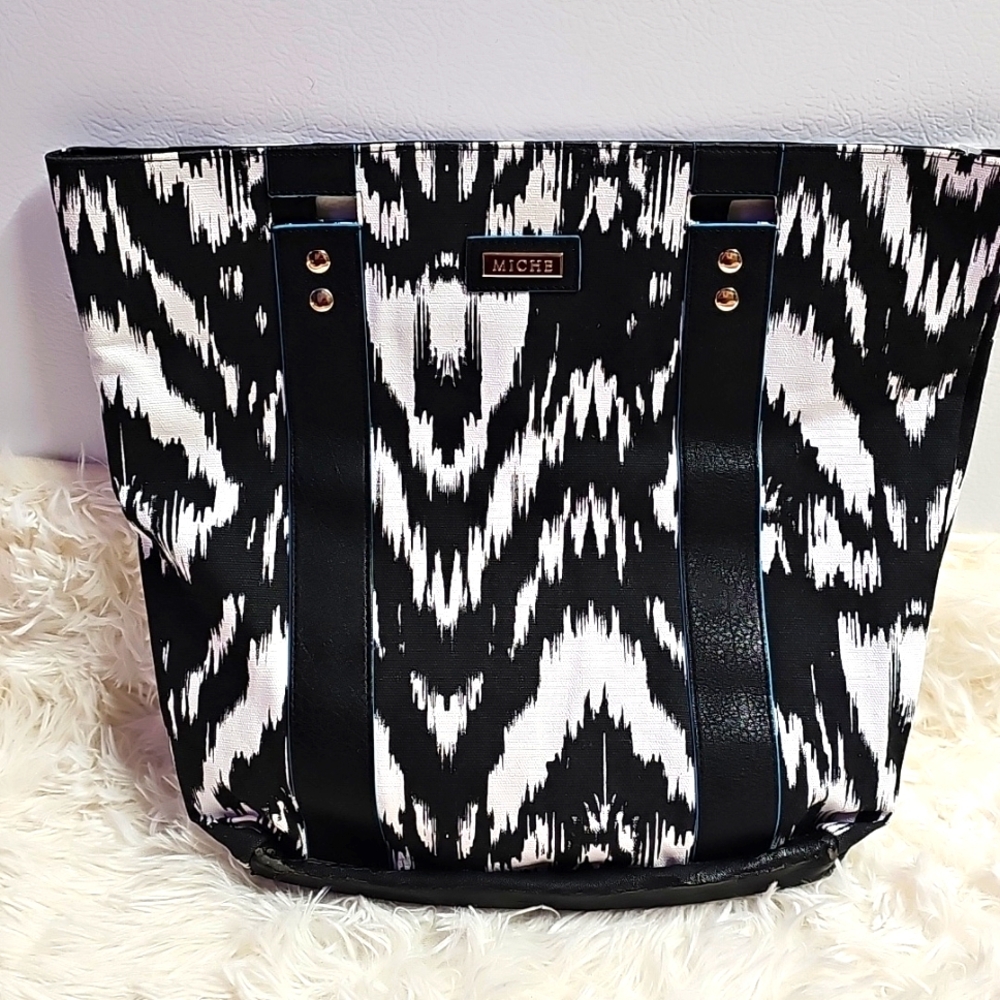 Miche Bags Miche Macy Demi Shell Canvas White & B… - image 1